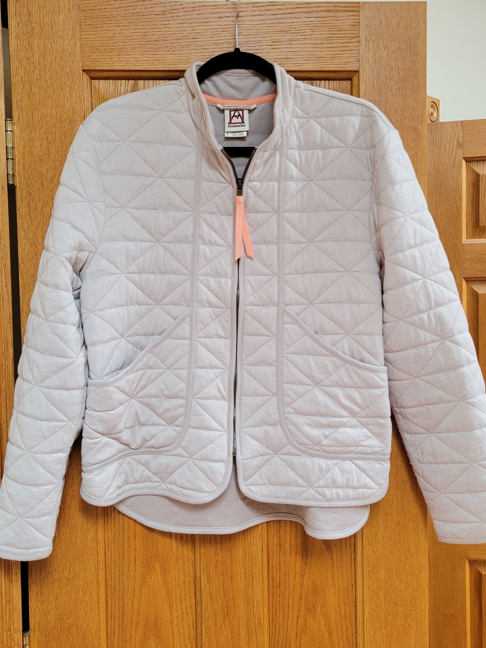 Avalanche Quilted Bomber Jacket with Pink Zip Pull